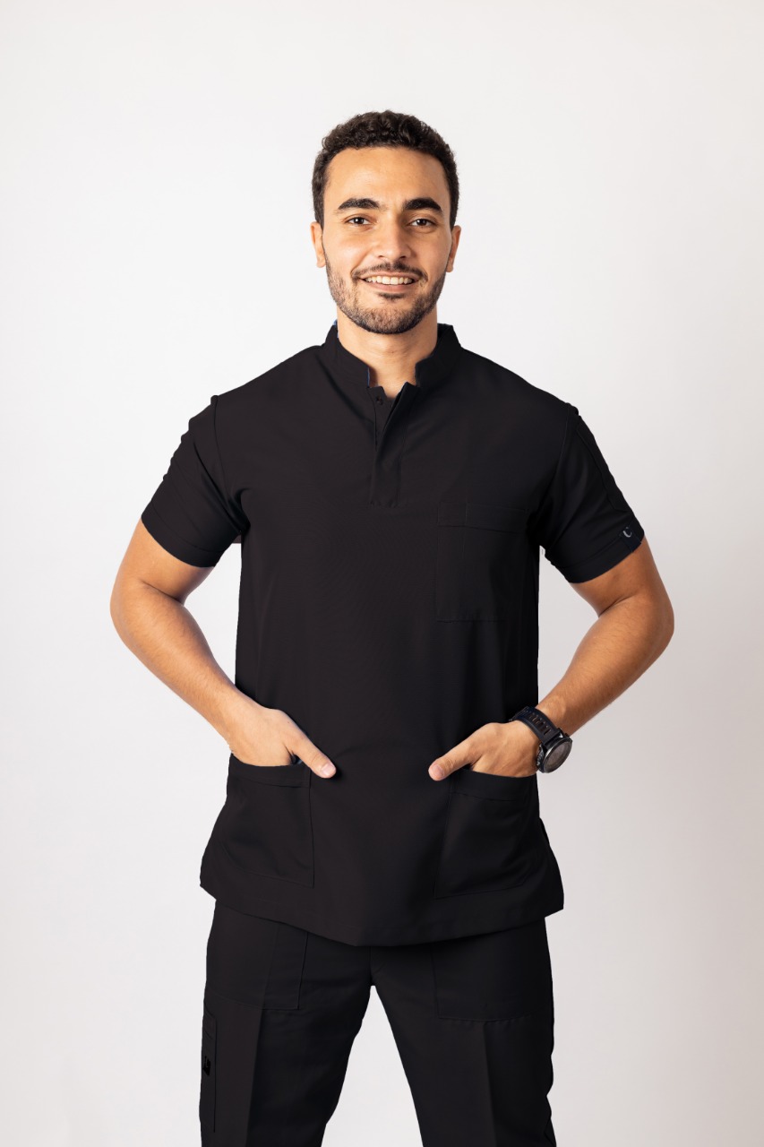 Creation Half collar Scrub (Men) Polyester | DentaCarts | Dental Cart