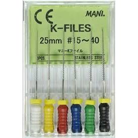 Mani Manual K-Files | DentaCarts | Dental Cart