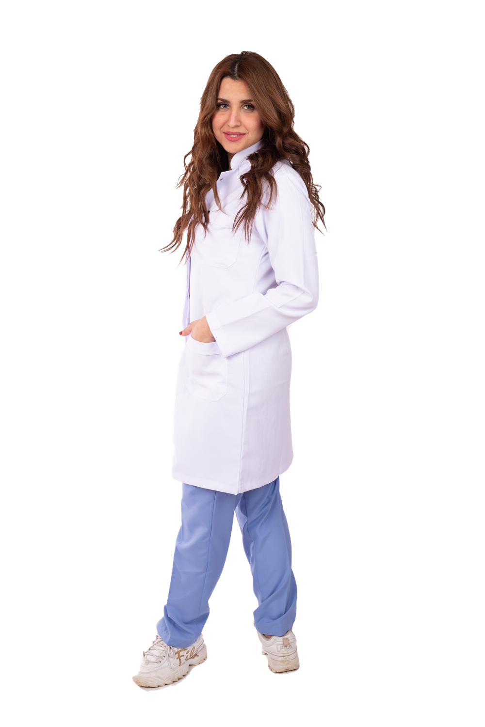 Royal Lab Coat Female (Apex) | DentaCarts | Dental Cart