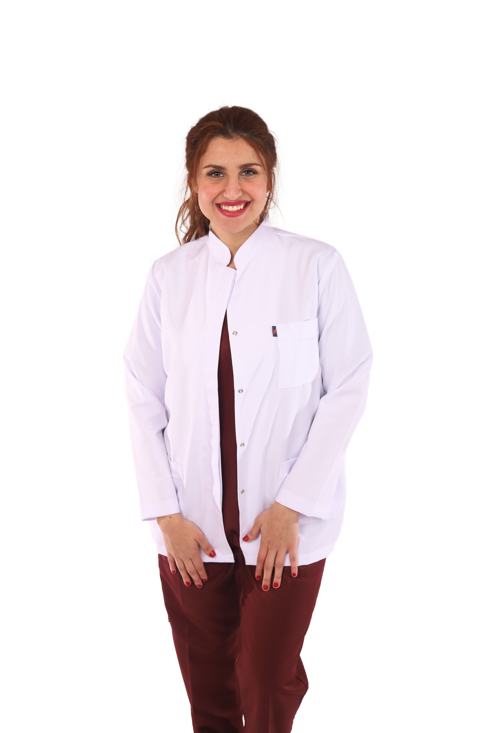 Royal Short Lab Coat Female (Apex) | DentaCarts | Dental Cart