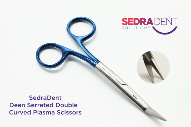 Dean Serrated Double Curved Scissors 13.5 cm | DentaCarts | Dental Cart