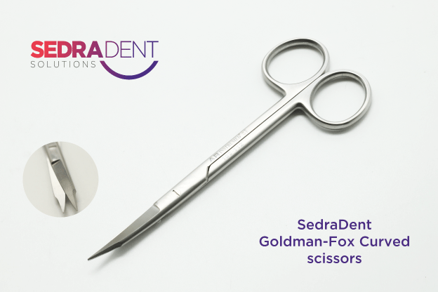 Goldman-Fox Scissors Curved 13cm | DentaCarts | Dental Cart