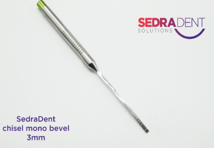 Chisel Mono Bevel 3mm Curved | DentaCarts | Dental Cart