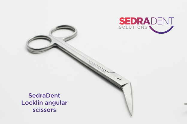 Locklin Scissors Angular 16 cm | DentaCarts | Dental Cart