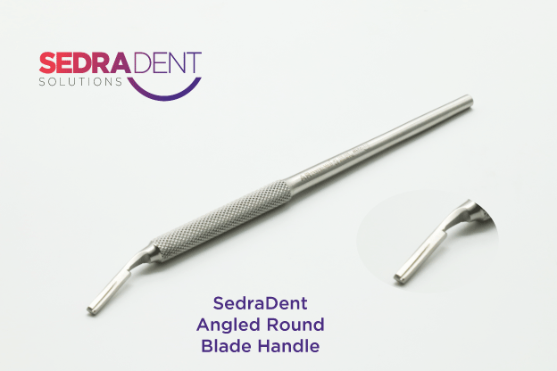 Sedradent Round Angled Blade Handle | DentaCarts | Dental Cart