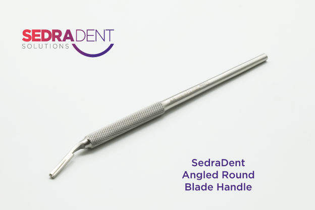 Sedradent Round Angled Blade Handle | DentaCarts | Dental Cart