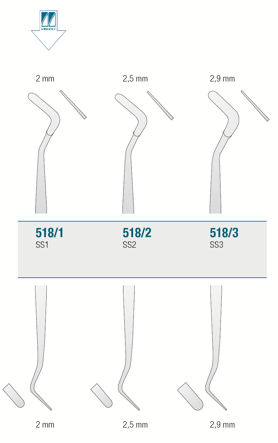 Medesy Composite Plastic Filling Spatula | DentaCarts | Dental Cart