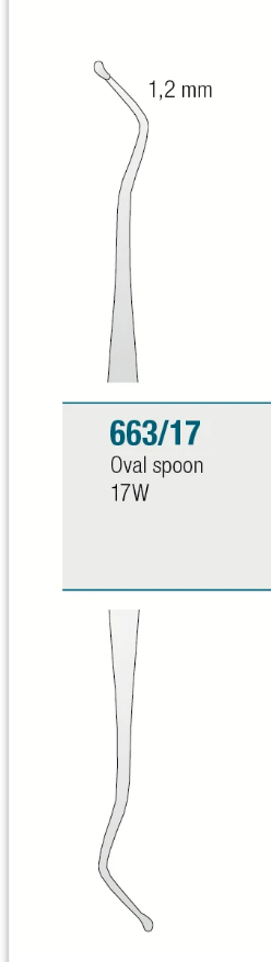 Medesy EXCAVATOR OVAL SPOON 17W | DentaCarts | Dental Cart
