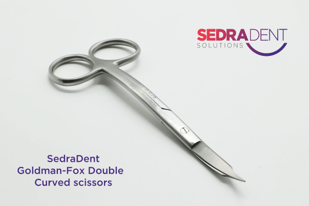 Goldman Fox Scissors Double Curved 13 cm | DentaCarts | Dental Cart