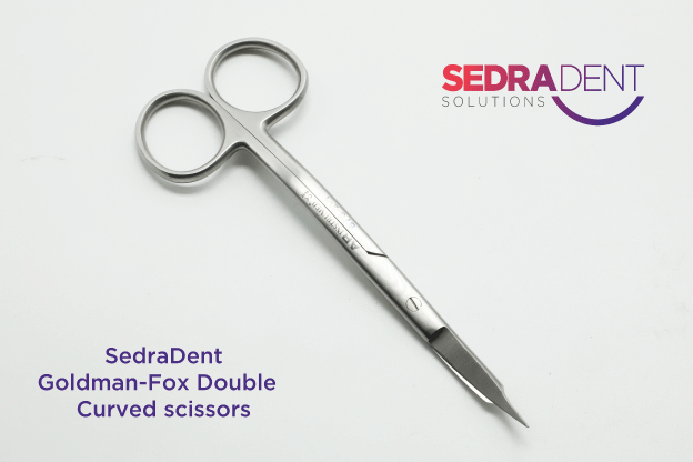 Goldman Fox Scissors Double Curved 13 cm | DentaCarts | Dental Cart