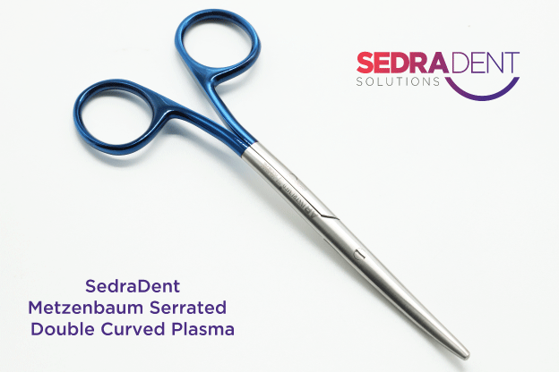 Metzenbaum Scissors Serrated Double Curve 14.5cm | DentaCarts | Dental Cart