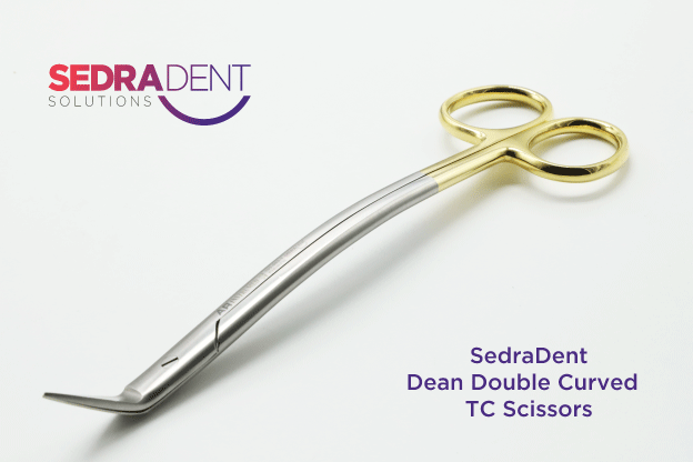 Dean Double Curved Scissors In Tungsten Carbide 17 cm | DentaCarts | Dental Cart