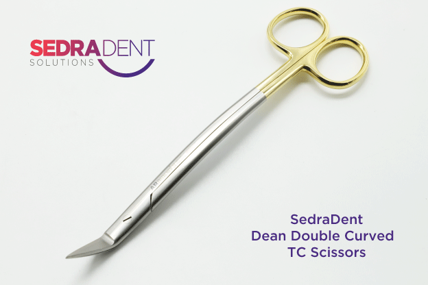 Dean Double Curved Scissors In Tungsten Carbide 17 cm | DentaCarts | Dental Cart