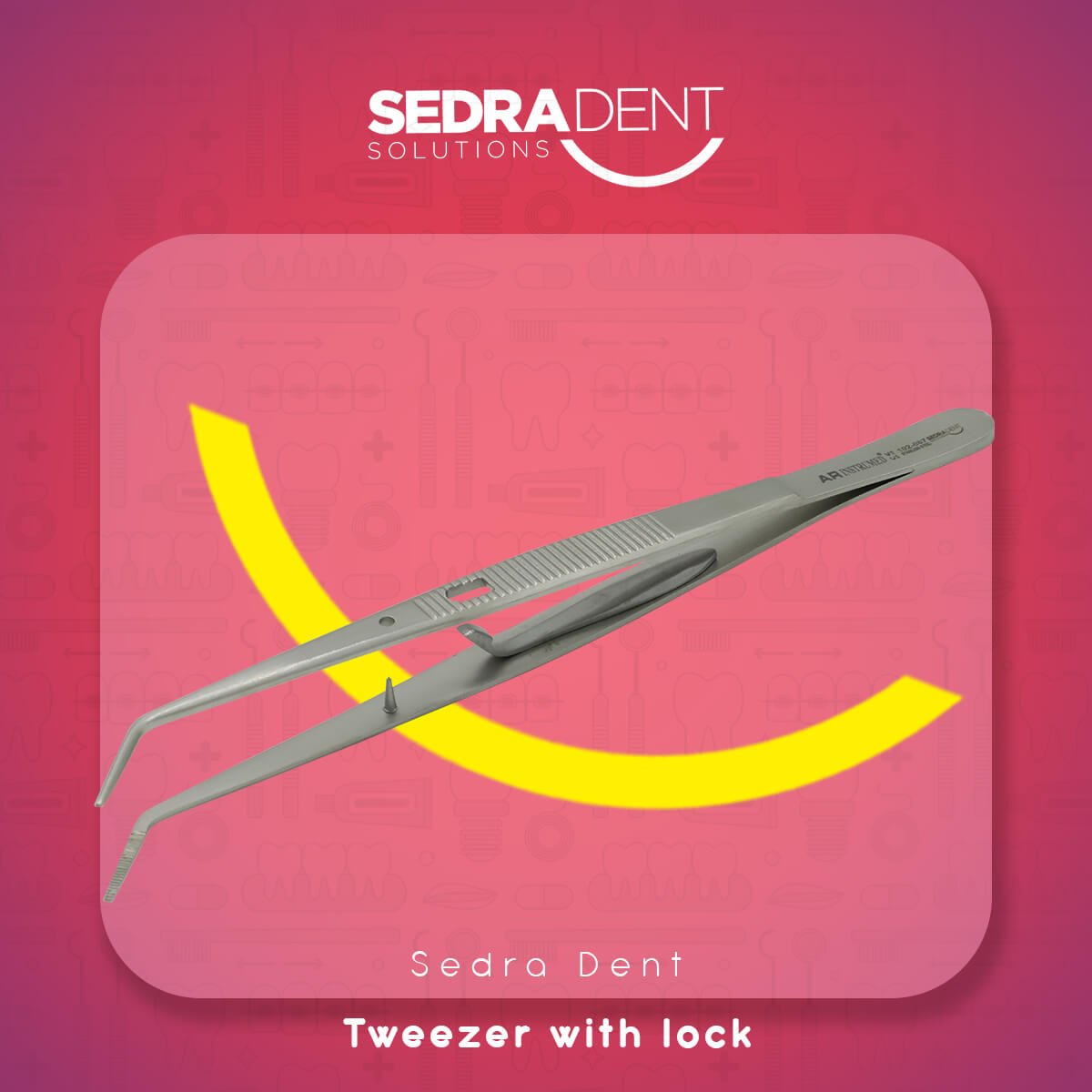 Tweezer With Lock | DentaCarts | Dental Cart
