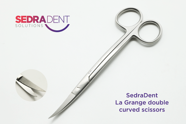 La Grange Scissors Double Curved 14cm | DentaCarts | Dental Cart