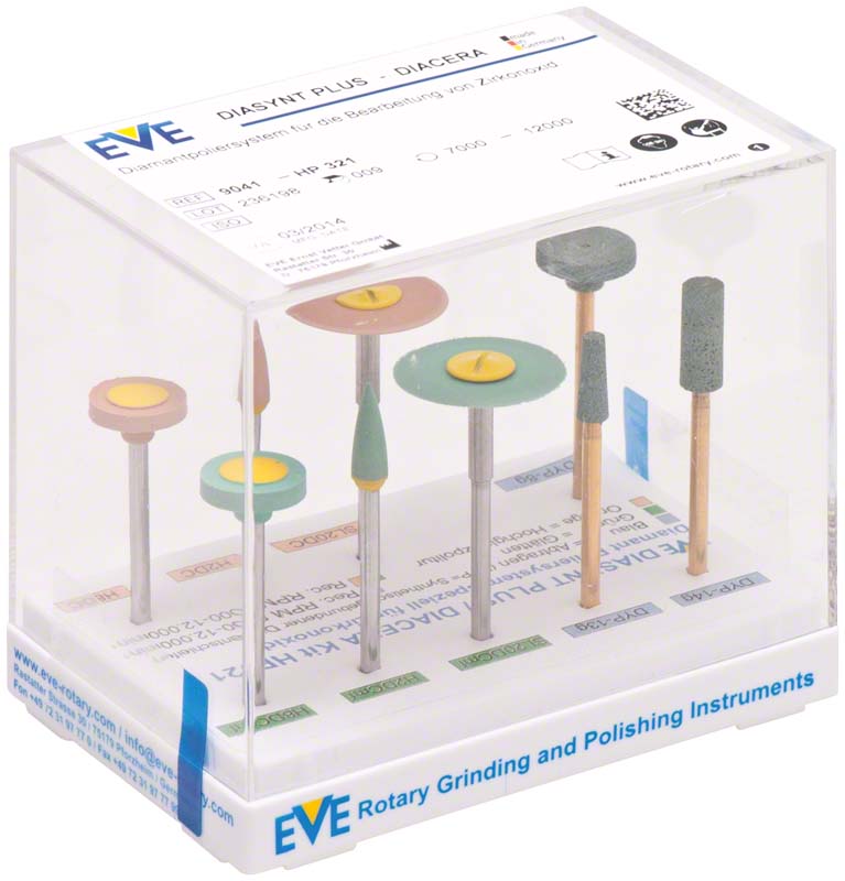 EVE Diasynt Plus Diacera HP 321 set stone 9 pcs | DentaCarts | Dental Cart