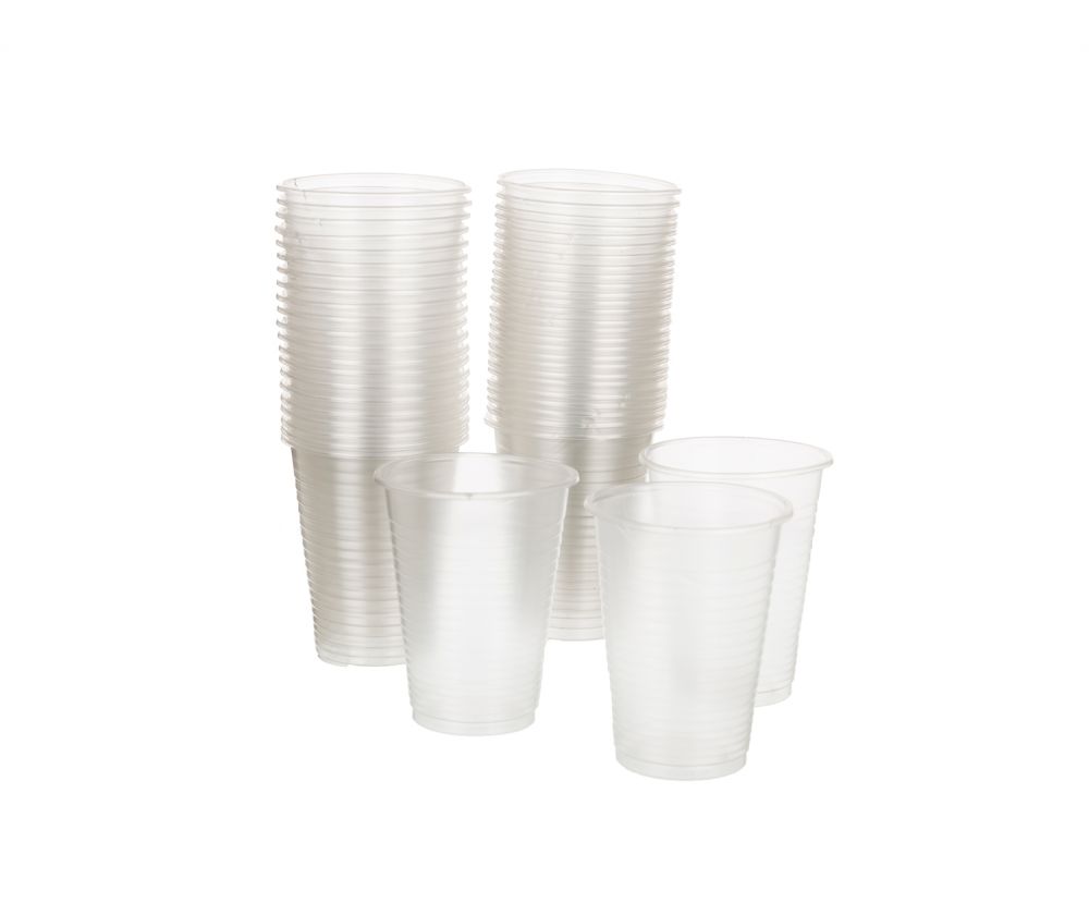 Egyptian transparent Plastic Cups 100pcs | DentaCarts | Dental Cart