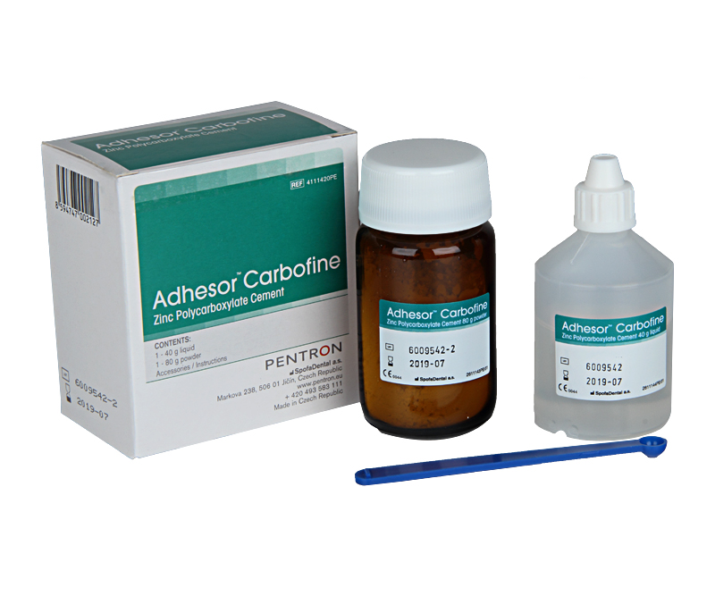 Spofadental Adhesor Carbofine - 80g powder and 40g liquid | DentaCarts | Dental Cart
