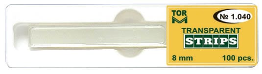 TOR-VM (Celluloid) Transparent Strips (100pcs) | DentaCarts | Dental Cart