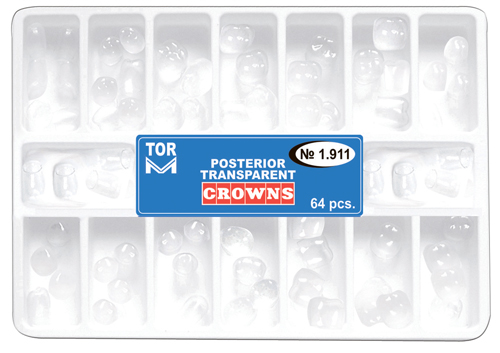 TOR-VM Transparent Crowns Posterior - Kit (64pcs) | DentaCarts | Dental Cart