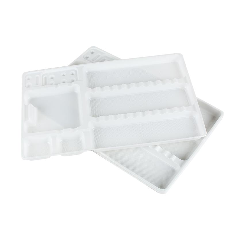 Cotisen Disposable Plastic Tray (100pcs) | DentaCarts | Dental Cart