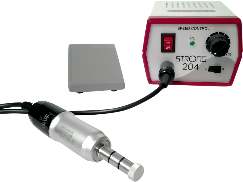 SAESHIN Strong 204 Micromotor and Handpiece | DentaCarts | Dental Cart