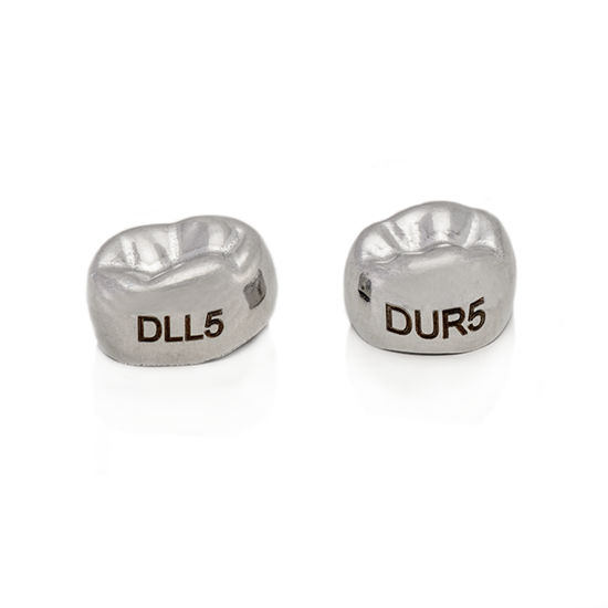 NuSmile Pre-Contoured Stainless Steel Primary 2nd Molar Crowns | DentaCarts | Dental Cart