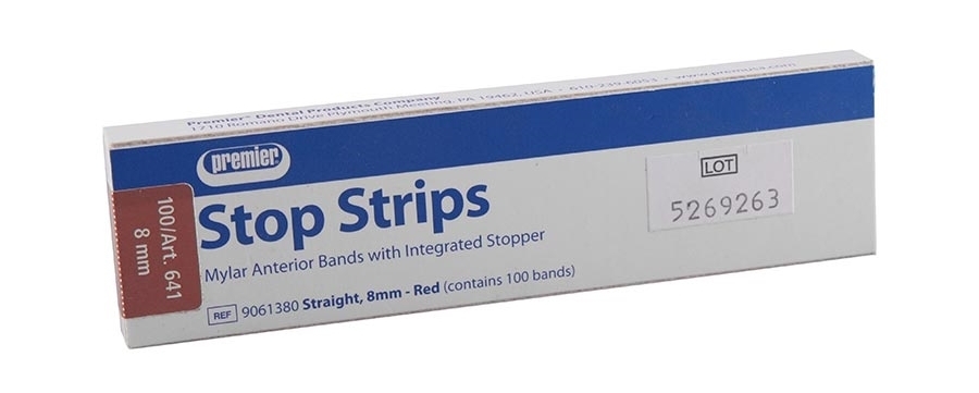 Premier Stop Strip Matrix Bands (100 pcs) | DentaCarts | Dental Cart