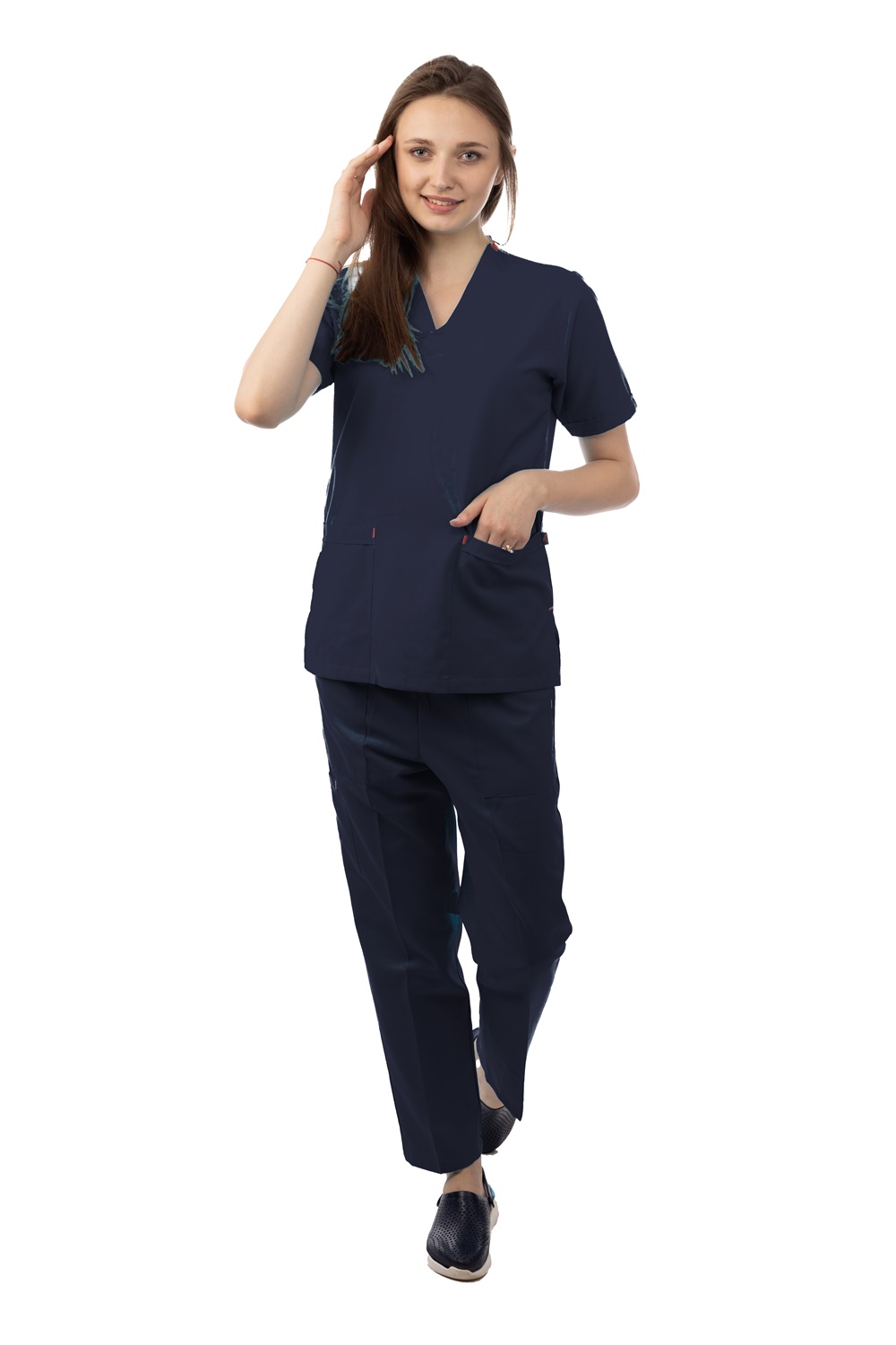 Female Scrubs (V-Shaped neck ) (Apex) | DentaCarts | Dental Cart