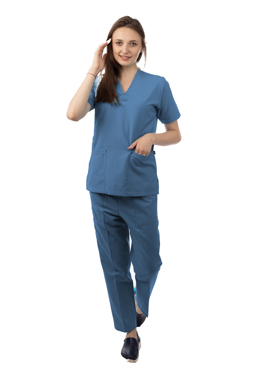 Female Scrubs (V-Shaped neck ) (Apex) | DentaCarts | Dental Cart