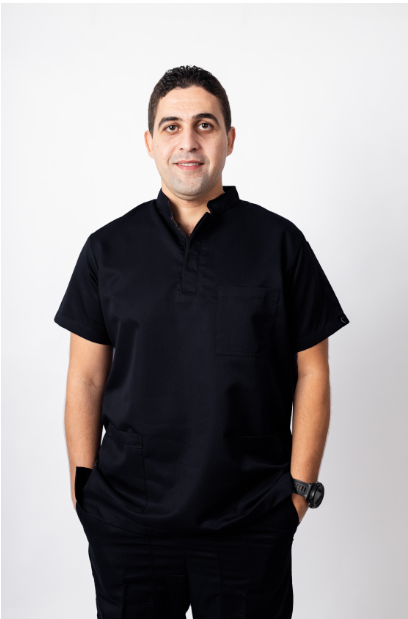 Creation Half collar Scrub (Men) Gabardine | DentaCarts | Dental Cart