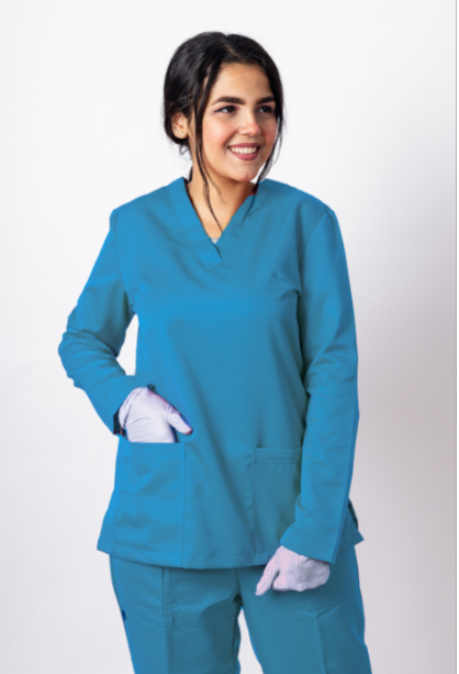 Creation Female Scrubs V-cut (polyester) | DentaCarts | Dental Cart