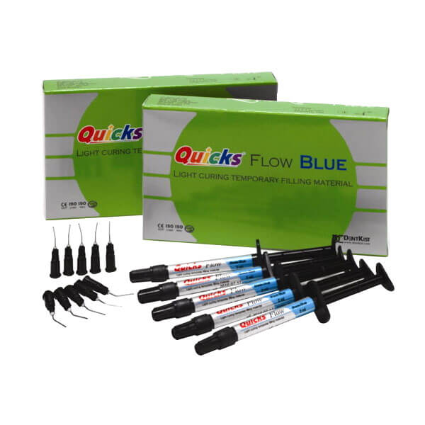 Quicks Flow, Temporary Light Cure Filling Material, 2g, PK/5 | DentaCarts | Dental Cart