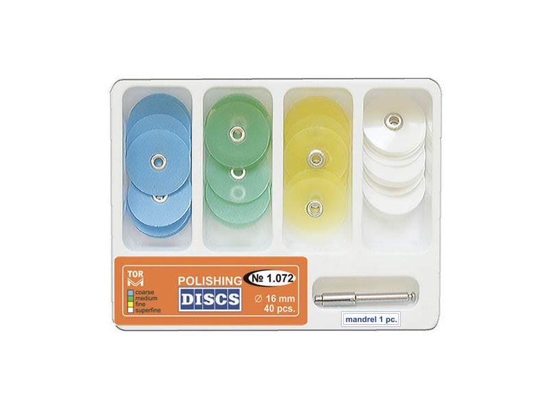 TOR VM Polishing Discs + Mandrel (40PCS) | DentaCarts | Dental Cart