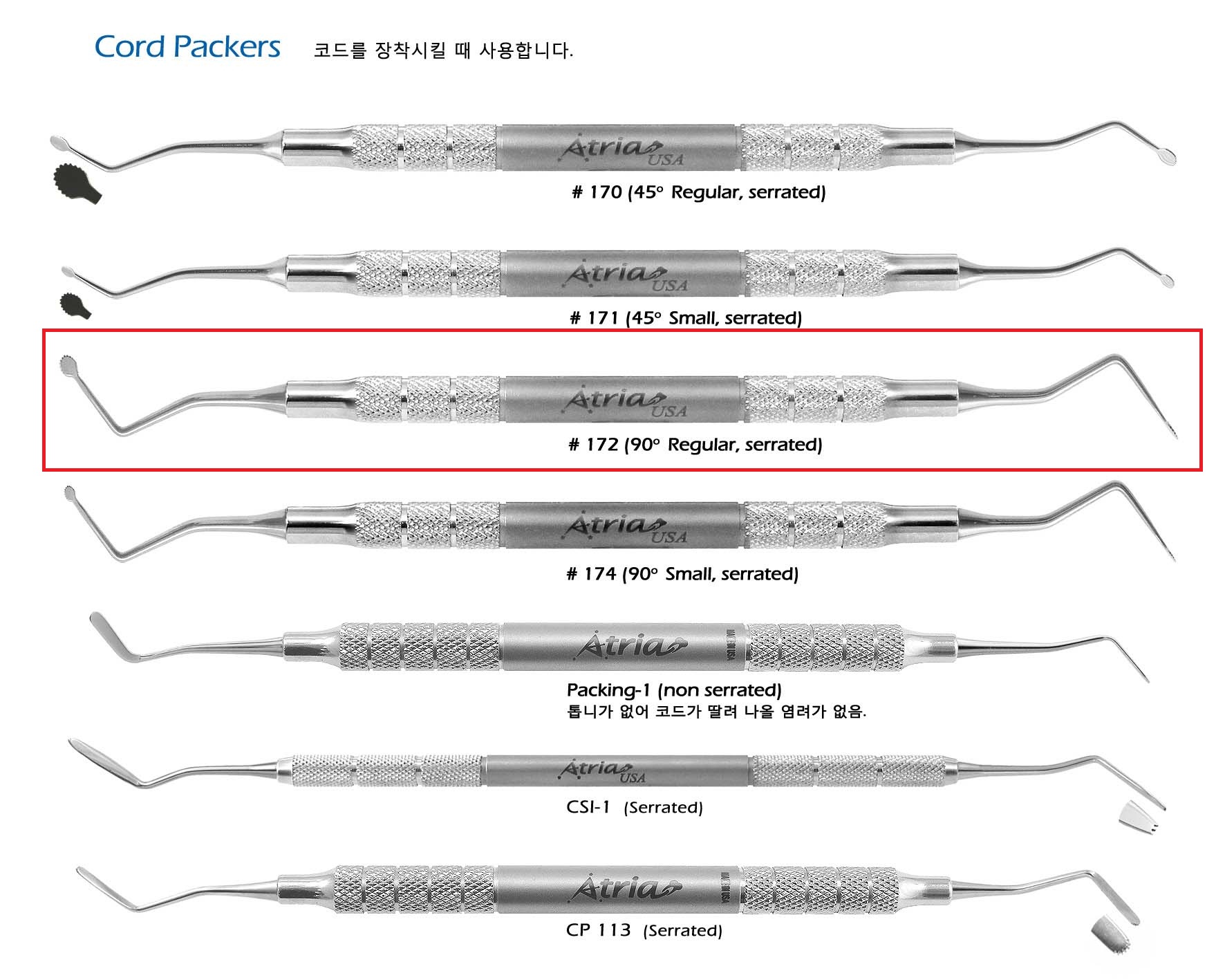 Atria Inc Retraction Cord Applicator | DentaCarts | Dental Cart