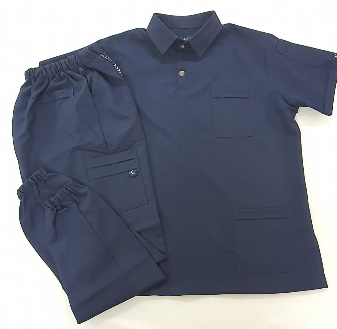 Creation Male Polo Polyester Scrub | DentaCarts | Dental Cart