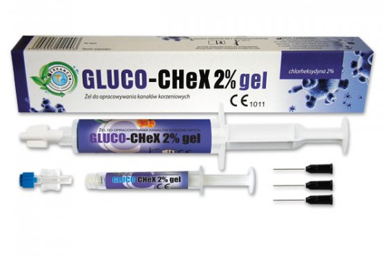 Cerkamed Poland GLUCO-CHEX 2% Gel 5ml - chlorhexidine digluconate 2% and dispenser | DentaCarts | Dental Cart
