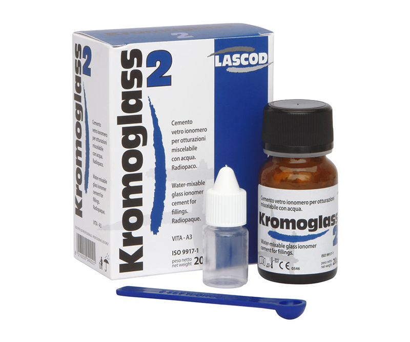 Lascod Kromoglass 2 Filling 20g | DentaCarts | Dental Cart