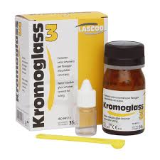 Lascod Kromoglass 3 Cement (35g) | DentaCarts | Dental Cart