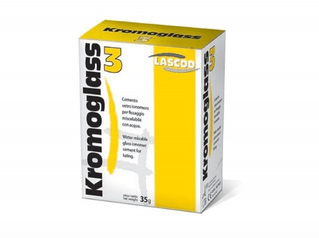 Lascod Kromoglass 3 Cement (35g) | DentaCarts | Dental Cart