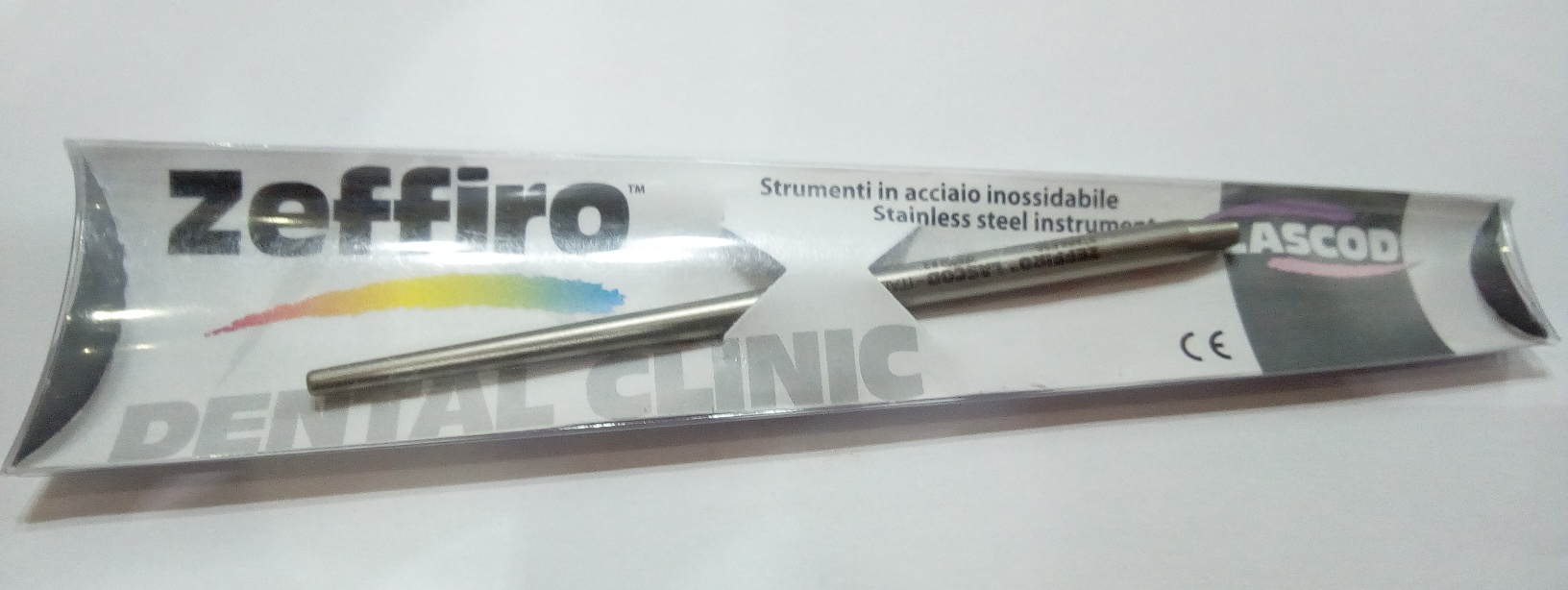 LASCOD Zeffiro Metal Mirror Handle | DentaCarts | Dental Cart