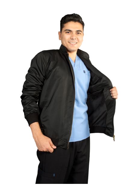 Ice Coat, Sleeve, Male, Gabardine, | DentaCarts | Dental Cart