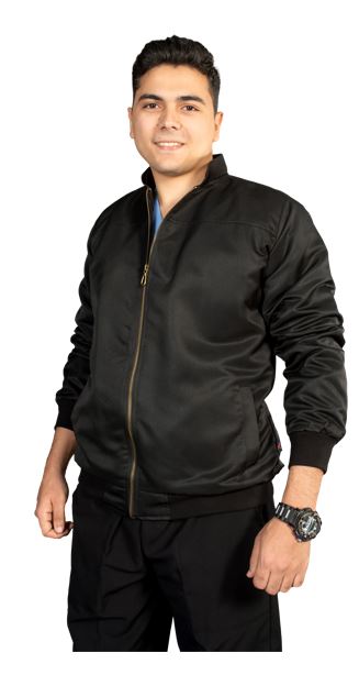 Ice Coat, Sleeve, Male, Gabardine, | DentaCarts | Dental Cart