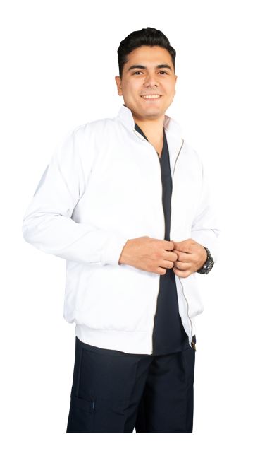 Ice Coat, Sleeve, Male, Gabardine, | DentaCarts | Dental Cart