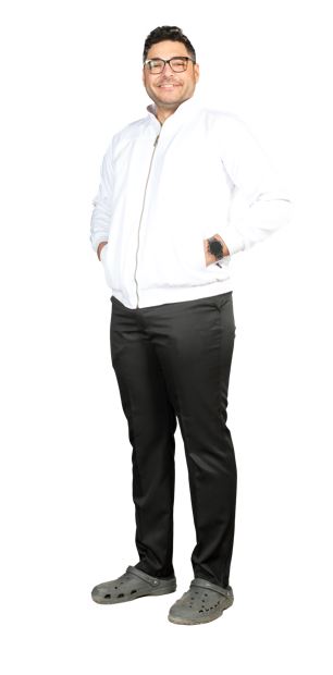 Ice Coat, Sleeve, Male, Gabardine, | DentaCarts | Dental Cart