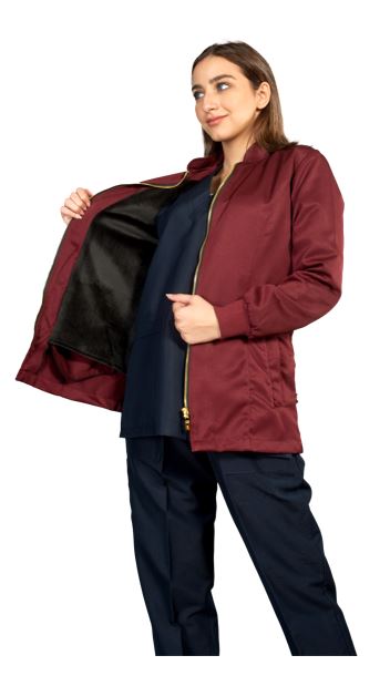 Ice Coat, Sleeve, Female, Gabardine, APEX | DentaCarts | Dental Cart