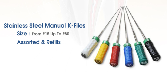 UDG Stainless Steel Manual K Files | DentaCarts | Dental Cart
