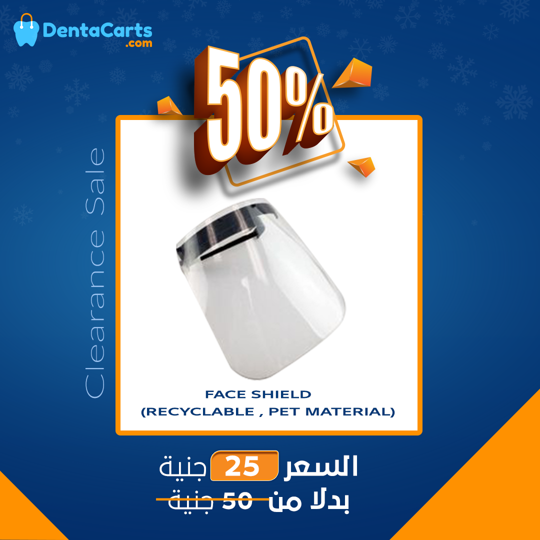 Face Shield (Recyclable , PET Material) | DentaCarts | Dental Cart