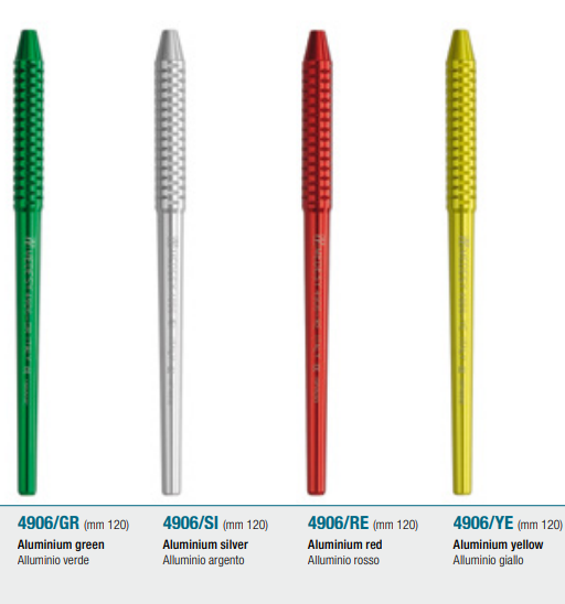 Medesy Mirror Handle MOD. #2 ø 8mm Aluminum | DentaCarts | Dental Cart