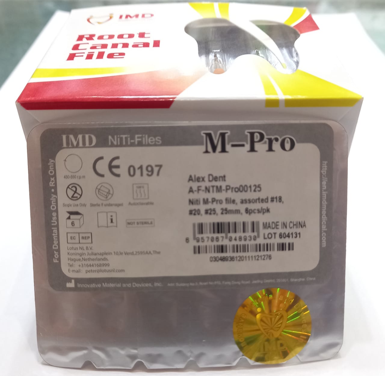 IMD M-Pro Rotary Files Assorted 6pcs | DentaCarts | Dental Cart